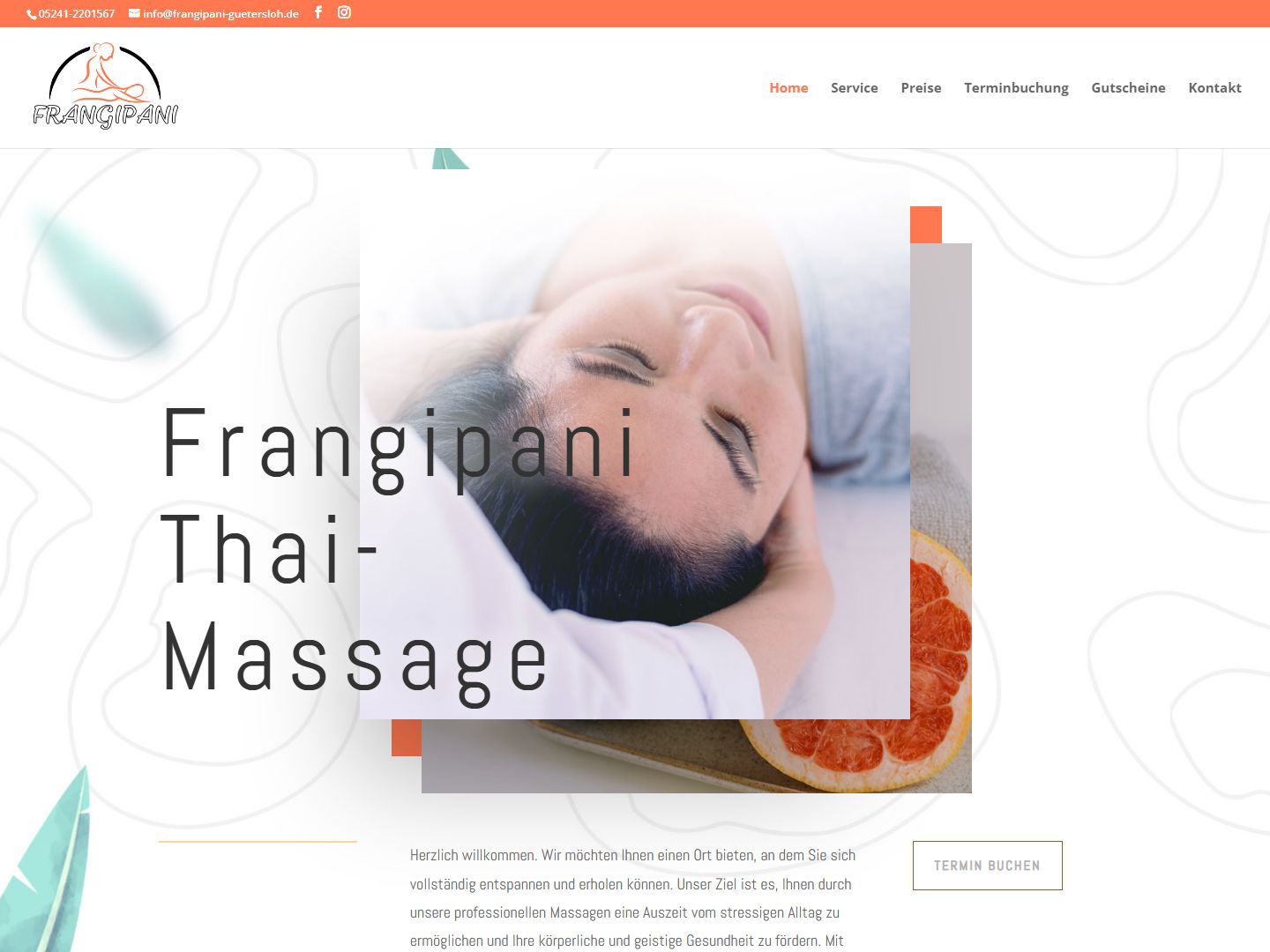 Startseite von Frangipani Thai-Massage